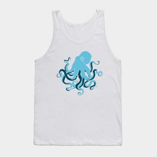 Blue octopus. Tank Top